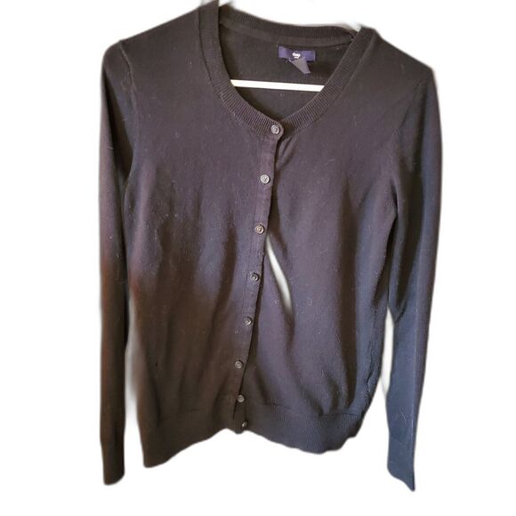 Vtg 90s GAP Cardigan & Edward Black Button Down Shirt, Size M - Picture 3 of 7